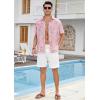 imageHawaiian Shirt for Men Short Sleeve Button Down Shirt Men Casual Summer Tropical Beach Aloha Shirts for Men Hawaii PartyA5pinkleaf