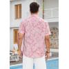 imageHawaiian Shirt for Men Short Sleeve Button Down Shirt Men Casual Summer Tropical Beach Aloha Shirts for Men Hawaii PartyA5pinkleaf