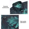 imageHawaiian Shirt for Men Short Sleeve Button Down Shirt Men Casual Summer Tropical Beach Aloha Shirts for Men Hawaii PartyA6black Teal Leaf