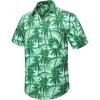 imageHawaiian Shirt for Men Short Sleeve Button Down Shirt Men Casual Summer Tropical Beach Aloha Shirts for Men Hawaii PartyA2palm Green