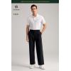 imageHISDERN Flex 505 Mens Relaxed Fit Golf Pants Stretch 30quot32quot Quick Dry No Iron for Daily Casual Work with Utility PocketBlack