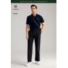imageHISDERN Flex 505 Mens Relaxed Fit Golf Pants Stretch 30quot32quot Quick Dry No Iron for Daily Casual Work with Utility PocketBlack