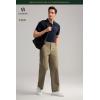 imageHISDERN Flex 505 Mens Relaxed Fit Golf Pants Stretch 30quot32quot Quick Dry No Iron for Daily Casual Work with Utility PocketDeep Khaki