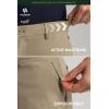 imageHISDERN Flex 505 Mens Relaxed Fit Golf Pants Stretch 30quot32quot Quick Dry No Iron for Daily Casual Work with Utility PocketDeep Khaki