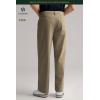 imageHISDERN Flex 505 Mens Relaxed Fit Golf Pants Stretch 30quot32quot Quick Dry No Iron for Daily Casual Work with Utility PocketDeep Khaki