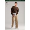 imageHISDERN Flex 505 Mens Relaxed Fit Golf Pants Stretch 30quot32quot Quick Dry No Iron for Daily Casual Work with Utility PocketKhaki
