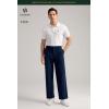 imageHISDERN Flex 505 Mens Relaxed Fit Golf Pants Stretch 30quot32quot Quick Dry No Iron for Daily Casual Work with Utility PocketNavy Blue