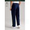 imageHISDERN Flex 505 Mens Relaxed Fit Golf Pants Stretch 30quot32quot Quick Dry No Iron for Daily Casual Work with Utility PocketNavy Blue