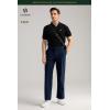 imageHISDERN Flex 505 Mens Relaxed Fit Golf Pants Stretch 30quot32quot Quick Dry No Iron for Daily Casual Work with Utility PocketNavy Blue