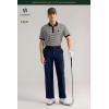 imageHISDERN Flex 505 Mens Relaxed Fit Golf Pants Stretch 30quot32quot Quick Dry No Iron for Daily Casual Work with Utility PocketNavy Blue
