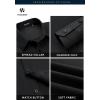 imageHISDERN Oxford 112 Mens Long Sleeve Oxford Dress Shirt Button Down Collar Breathable Business Casual for Work Formal WearAblack