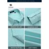 imageHISDERN Oxford 112 Mens Long Sleeve Oxford Dress Shirt Button Down Collar Breathable Business Casual for Work Formal WearAqua