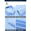 imageHISDERN Oxford 112 Mens Long Sleeve Oxford Dress Shirt Button Down Collar Breathable Business Casual for Work Formal WearB01light Blue