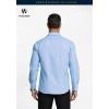 imageHISDERN Oxford 112 Mens Long Sleeve Oxford Dress Shirt Button Down Collar Breathable Business Casual for Work Formal WearB01light Blue