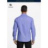 imageHISDERN Oxford 112 Mens Long Sleeve Oxford Dress Shirt Button Down Collar Breathable Business Casual for Work Formal WearRoyal Blue
