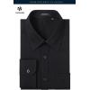 imageHISDERN 101C Mens Dress Shirts Long Sleeve Easy Care Quick Dry Breathable Regular Fit Formal Business Casual S4XLBlack