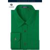 imageHISDERN 101C Mens Dress Shirts Long Sleeve Easy Care Quick Dry Breathable Regular Fit Formal Business Casual S4XLEmerald Green