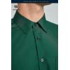 imageHISDERN 101C Mens Dress Shirts Long Sleeve Easy Care Quick Dry Breathable Regular Fit Formal Business Casual S4XLForest Green