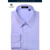 imageHISDERN 101C Mens Dress Shirts Long Sleeve Easy Care Quick Dry Breathable Regular Fit Formal Business Casual S4XLLavender