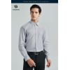 imageHISDERN 101C Mens Dress Shirts Long Sleeve Easy Care Quick Dry Breathable Regular Fit Formal Business Casual S4XLLight Grey