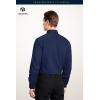 imageHISDERN 101C Mens Dress Shirts Long Sleeve Easy Care Quick Dry Breathable Regular Fit Formal Business Casual S4XLNavy Blue