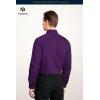 imageHISDERN 101C Mens Dress Shirts Long Sleeve Easy Care Quick Dry Breathable Regular Fit Formal Business Casual S4XLPurple