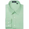 imageHISDERN 101C Mens Dress Shirts Long Sleeve Easy Care Quick Dry Breathable Regular Fit Formal Business Casual S4XLSage Green
