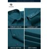 imageHISDERN 101C Mens Dress Shirts Long Sleeve Easy Care Quick Dry Breathable Regular Fit Formal Business Casual S4XLTeal