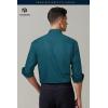imageHISDERN 101C Mens Dress Shirts Long Sleeve Easy Care Quick Dry Breathable Regular Fit Formal Business Casual S4XLTeal
