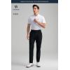 imageHISDERN Flex 301 Mens Stretch Golf Pants 30quot32quot Quick Dry Lightweight Beathable Comfy for Business and CasualBlack