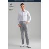 imageHISDERN Flex 301 Mens Stretch Golf Pants 30quot32quot Quick Dry Lightweight Beathable Comfy for Business and CasualLight Grey