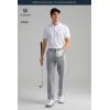 imageHISDERN Flex 301 Mens Stretch Golf Pants 30quot32quot Quick Dry Lightweight Beathable Comfy for Business and CasualLight Grey