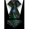 imageHISDERN Mens Christmas Suit Vest Funny Holiday Dress Vests Tie and Pocket Square Set for Men Xmas Festival PartyGreen Christmas Tree