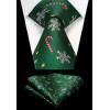 imageHISDERN Mens Christmas Suit Vest Funny Holiday Dress Vests Tie and Pocket Square Set for Men Xmas Festival PartyGreen Snowflake