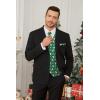imageHISDERN Mens Christmas Suit Vest Funny Holiday Dress Vests Tie and Pocket Square Set for Men Xmas Festival PartyGreen Snowman