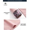 imageHISDERN Mens Business Dress Shirts Long Sleeve Casual Button Down Shirt Formal Inner Collar Contrast Shirt for Men WeddingDusty Pink  Paisley