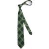 imageHISDERN Mens Tie Set Stripe Plaid Ties with Pocket Square Cufflinks Formal Business Silk Necktie Handkerchief for MenEmerald Green