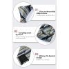imageHISDERN Mens Tie Set Stripe Plaid Ties with Pocket Square Cufflinks Formal Business Silk Necktie Handkerchief for MenGrey Blue