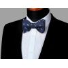 imageHISDERN Bow Ties for Men Self Tie Animal Bowties Pocket Square Woven Silk Fun Bowtie Handkerchief Set for Wedding PartyGrapeNavy Blue