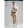 imageHISDERN Flex 503 Mens Slim Fit Golf Pants 30quot32quot34quot No Iron Stretch Quick Dry for Business Work Casual with 5 PocketKhaki