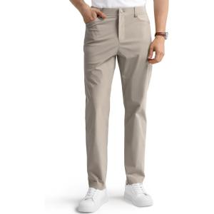 imageHISDERN Flex 503 Mens Slim Fit Golf Pants 30quot32quot34quot No Iron Stretch Quick Dry for Business Work Casual with 5 PocketDark Grey