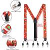imageHISDERN Mens Christmas Bow Tie and Suspenders Christmas Ties for Men Festival Necktie Boys Funny Vacation