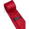imageHISDERN Ties for Men Paisley Floral Mens Ties and Pocket Square Cufflinks Set Classic Business Necktie HandkerchiefA1red1