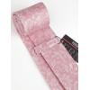 imageHISDERN Ties for Men Paisley Floral Mens Ties and Pocket Square Cufflinks Set Classic Business Necktie HandkerchiefA2pink2