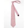 imageHISDERN Ties for Men Paisley Floral Mens Ties and Pocket Square Cufflinks Set Classic Business Necktie HandkerchiefA2pink2