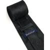 imageHISDERN Ties for Men Paisley Floral Mens Ties and Pocket Square Cufflinks Set Classic Business Necktie HandkerchiefAblack