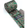 imageHISDERN Christmas Mens Suit Vest and Tie Pocket Square Set Green Christmas Candy Snowflake Jacquard Waistcoat Necktie Pocket Square Vest