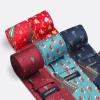 imageHISDERN Christmas Mens Ties Set 5PCS Holiday Festival Funny Tie and Pocket Square Set Vacation Xmas Gift Box Necktie SetT5s31