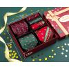 imageHISDERN Christmas Ties for Men Holiday Tie and Pocket Square Set Lot 3 PCS Tie Pack Gift Box Neckties ampamp HandkerchiefMulticolor