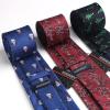 imageHISDERN Christmas Ties for Men Holiday Tie and Pocket Square Set Lot 3 PCS Tie Pack Gift Box Neckties ampamp HandkerchiefT5s2